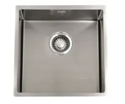 ABK Bingara 40fvi rvs spoelbak 40x40cm  vlakinbouw onderbouw en opbouw BIN40FVI