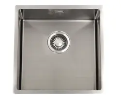ABK Bingara ondiepe mindervalide rvs spoelbak 10cm diep 40x40cm vlakinbouw, onderbouw en opbouw BIN4010FVI