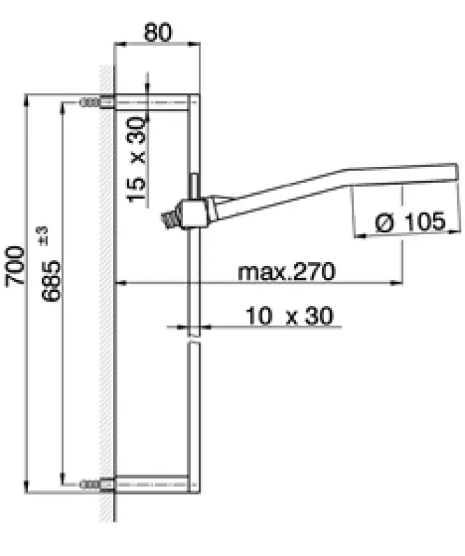 Huber Dado Cascade Glijstangset met handdouche Chroom SS.011100.21