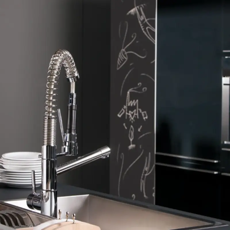 Professionele design keukenkraan Profi Midi chroom 115.0286.01