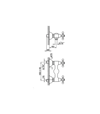 Cisal Arcana Ceramic Douchemengkraan rvs AC0004412A