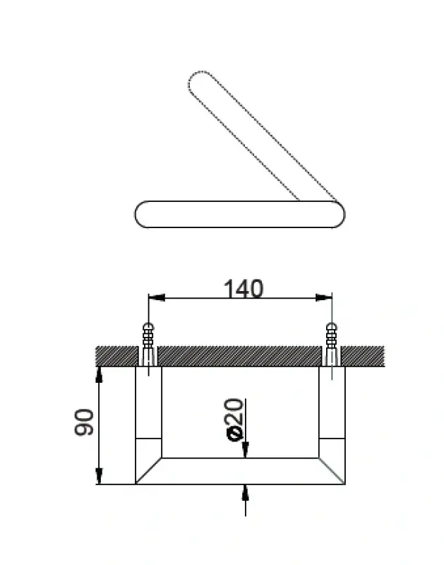 Huber System Closetrolhouder chroom SI.090400.21