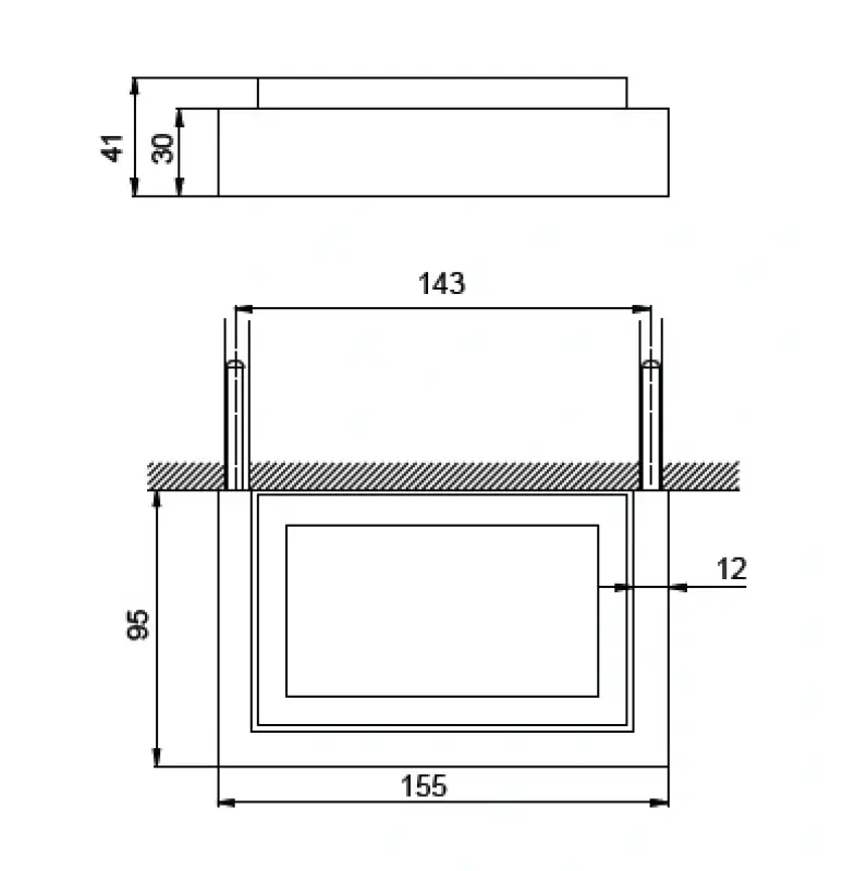 Huber Square Planchet 35cm chroom SQ.090440.21