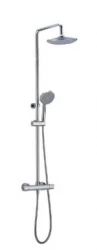 Huber Rondo Plus douchekolom met thermostaaat Chroom RNC7202021