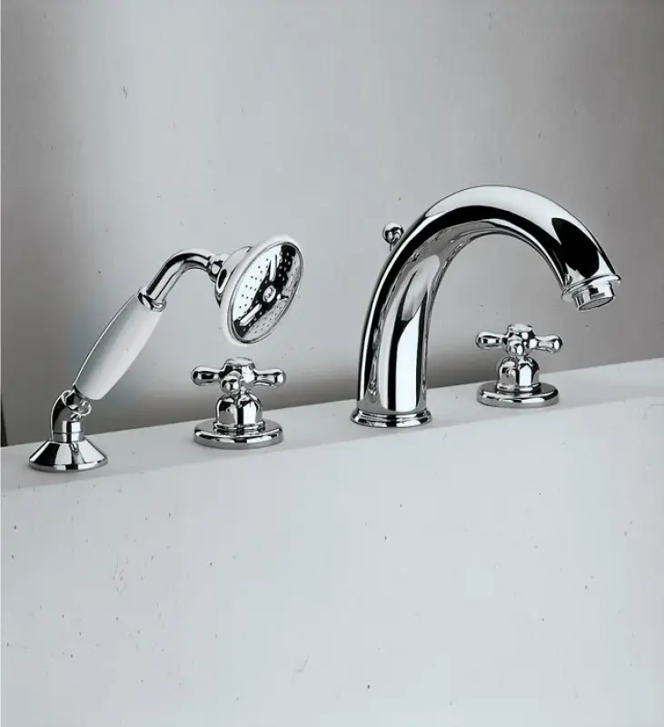 Huber Croisette 4-gats badrandkraan Thermostatisch Goud CST760102G