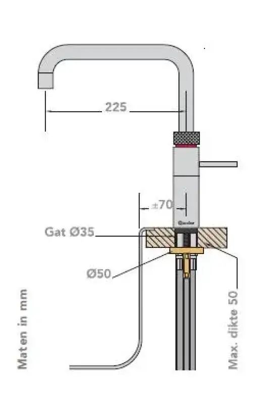 Quooker Fusion Round Chroom PRO3 Warm, koud, kokend water 3FRCHR