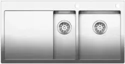 Blanco spoelbak Claron 6 S-IF trekknop rechts vlakinbouw RVS 521645