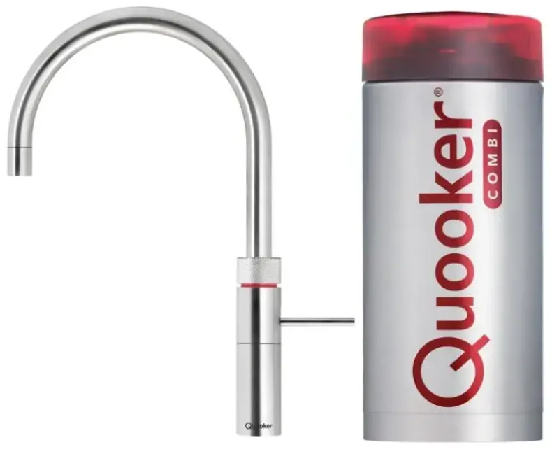Quooker Fusion Round Chroom COMBI+ Warm, koud, kokend water 22+FRCHR
