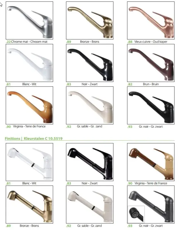 Blusani Keukenkraan Classic Chroom BS5509