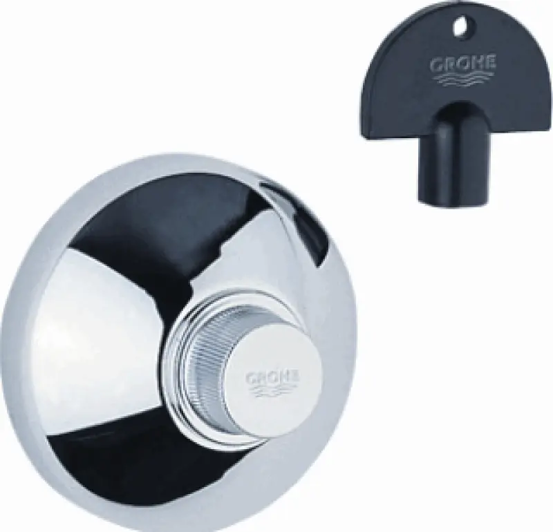 Grohe Atlanta 2 afbouwdeel
 inb.stopkr. 1/2 -3/4 -1 
 stopkraan
 chroom 19840000