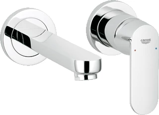 Grohe Eurosmart afbouwdeel 2-gats wandinbouw wastafelmengkraan chroom 19381000