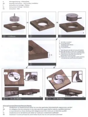 Bachmann Twist keukenstopcontact in werkblad RVS 2-voudig 008752 Penaarde