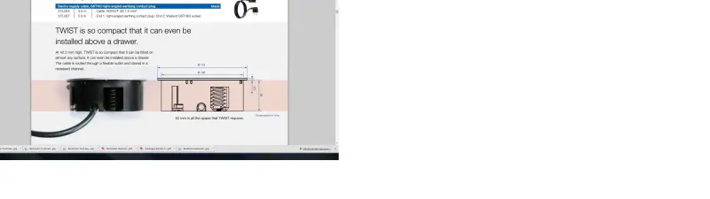 Bachmann Twist keukenstopcontact in werkblad RVS 2-voudig 008752 Penaarde