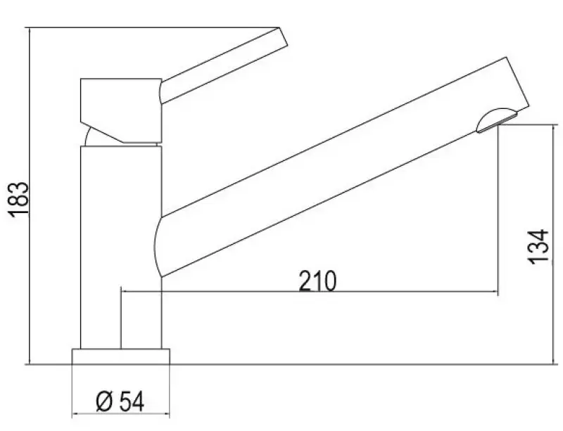 Blusani Keukenkraan Techno volledig RVS BS1509