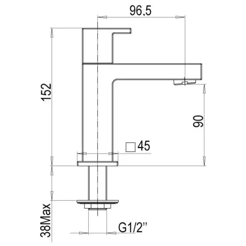 Rubio Piazza fonteinkraan chroom R15450721