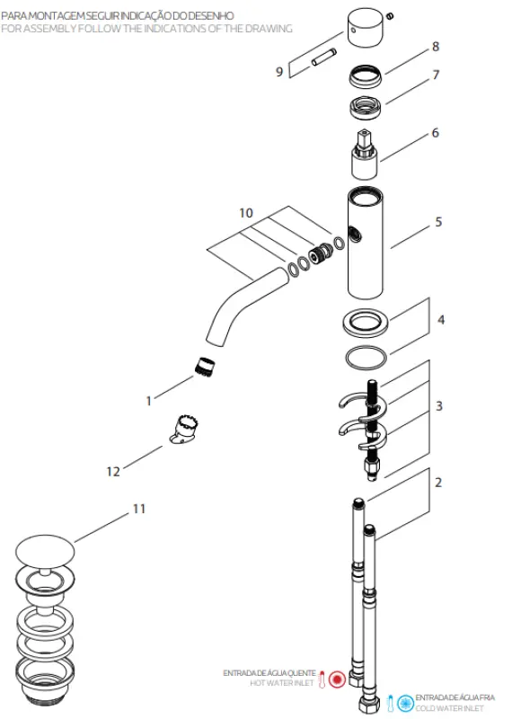 Waterevolution Flow wastafelkraan chroom T11001