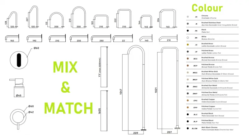 Waterevolution Flow 2-gats wastafelkraan chroom T112H01