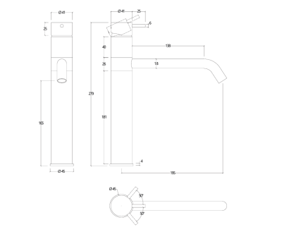 Waterevolution Flow keukenmengkraan mat zwart T150PR