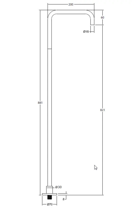 Waterevolution Flow Vrijstaande Wastafelkraan Uitloop Mat Zwart T1.676.PR