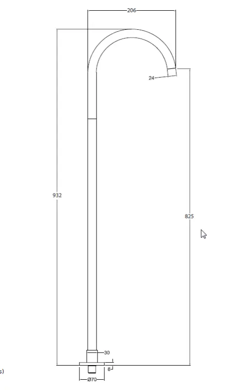 Waterevolution Flow vrijstaande wastafelkraan uitloop mat wit T1677BR