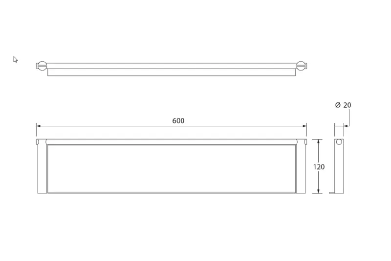 Waterevolution S22 planchet 60 cm RVS A424IE