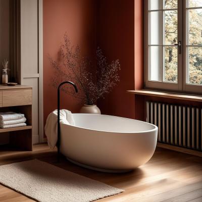 Waterevolution Flow baduitloop staand mat zwart T1673PR