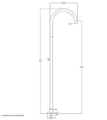 Waterevolution Flow baduitloop staand mat zwart T1673PR