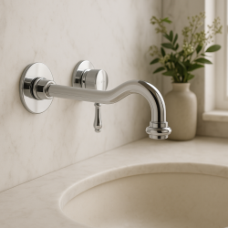 PB Classic klassieke inbouw eenhendel wastafelkraan 20cm chroom 1208592652