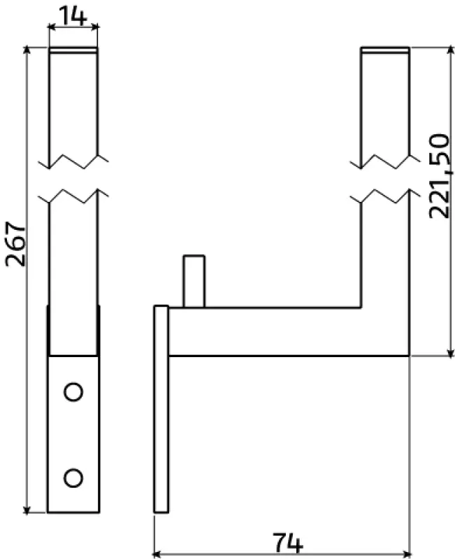 Clou Quadria reserverolhouder t.b.v. 2 stuks chroom