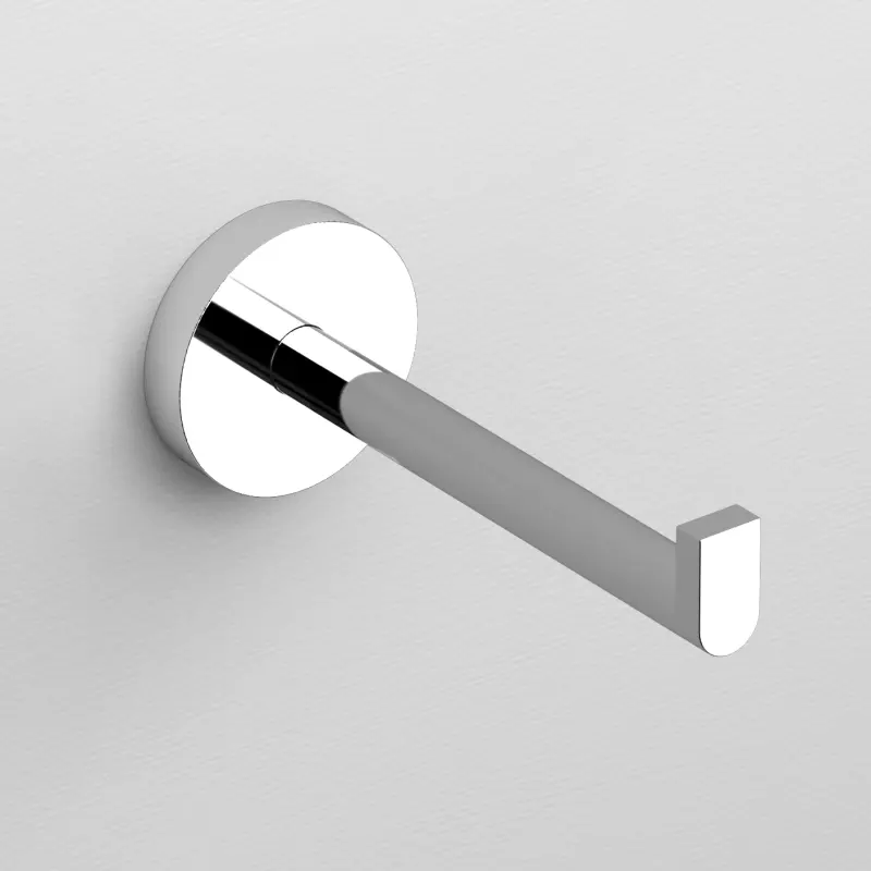 Clou Flat toiletrolhouder recht zonder klep chroom