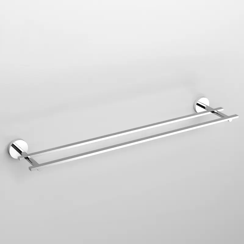 Clou Flat handdoekrek dubbel chroom