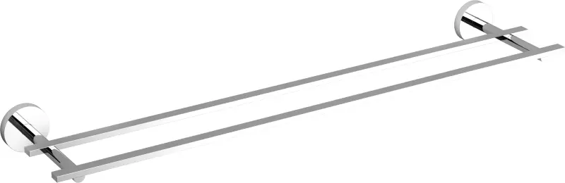 Clou Flat handdoekrek dubbel chroom