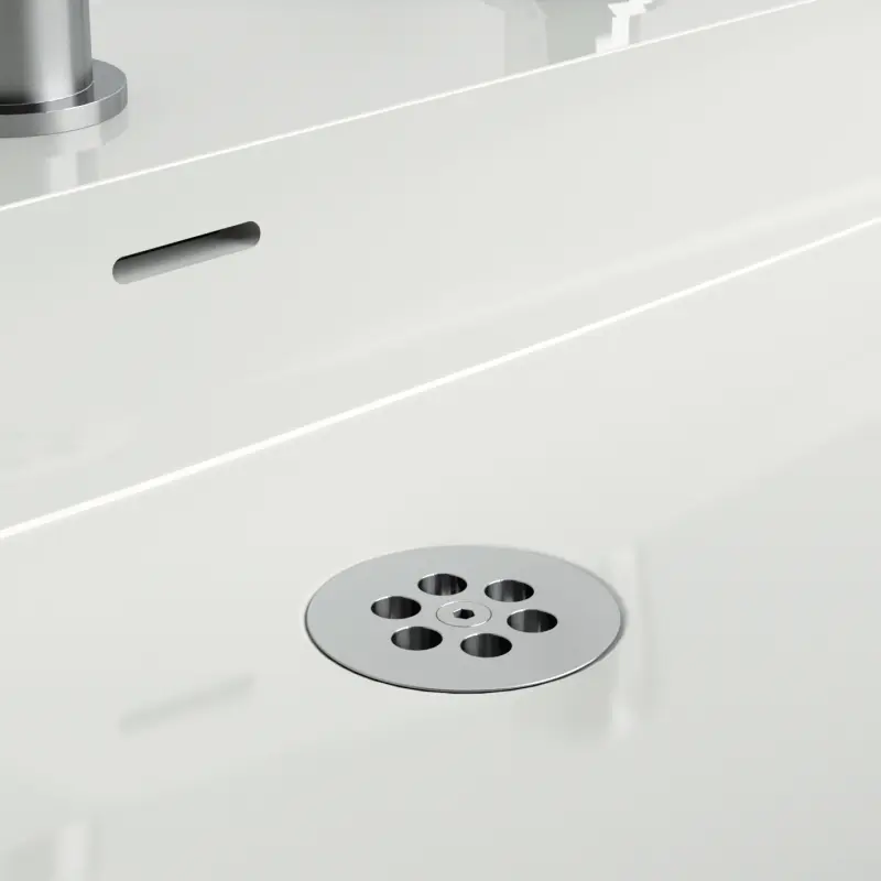 Clou Wash Me plug t.b.v. siliconen waterstop rvs geborsteld