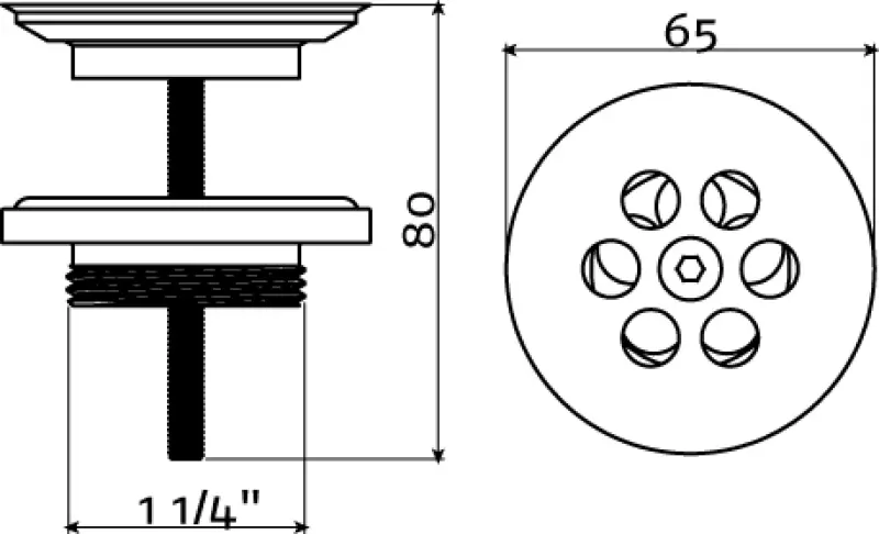 Clou Wash Me plug t.b.v. siliconen waterstop rvs geborsteld
