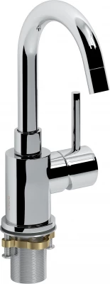 Clou Xo wastafelkraan type 1 met draaibare uitloop chroom