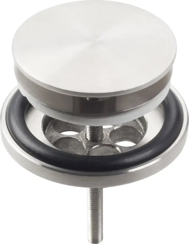 Clou Mini Wash Me plug met afdekkap niet afsluitbaar rvs geborsteld