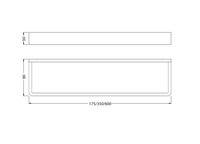 Waterevolution Deep handdoekhouder 60 cm RVS A212IE