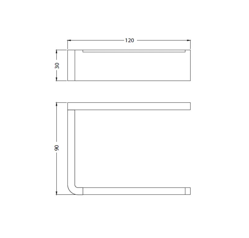 Waterevolution Deep WC-rol houder mat zwart A230PR
