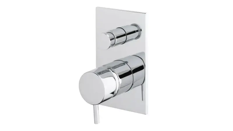 Waterevolution Flow inbouw douchemengkraan met 2 uitgangen mat zwart T132BPR