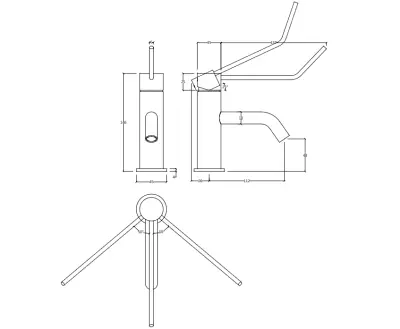 Waterevolution Flow wastafelkraan incl. click plug chroom T11101