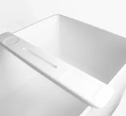 Solid-S badhouder Solid surface 77 x 12 x 2,4 cm wit mat 1208832572