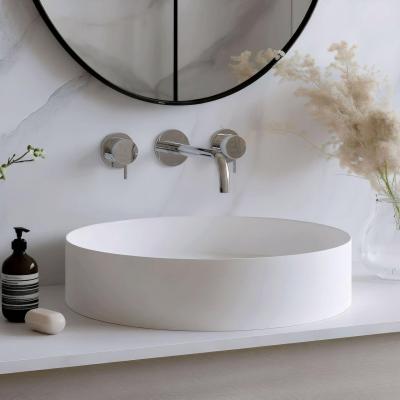 Waterevolution Flow 3-gats inbouw wastafelkraan chroom met uitloop 15cm T1163F01-15