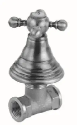 PB klassieke kraan inbouw stopkraan met sterknop Chroom 1208855562