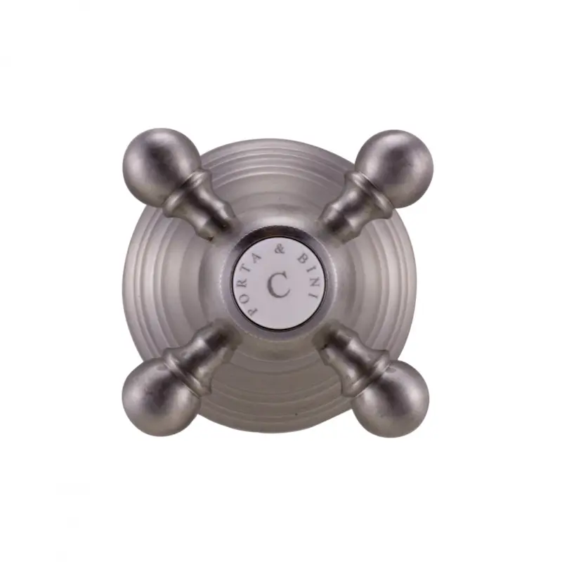 PB klassieke kraan inbouw stopkraan met sterknop RVS 1208855582