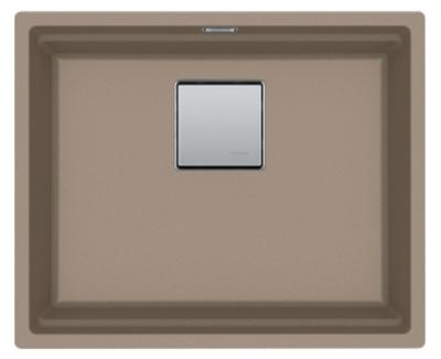 Franke Kubus KNG 110.52 spoelbak 52x42 taupe graniet onderbouw 125.0512.505