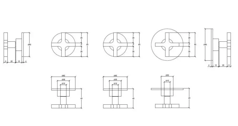 Waterevolution Cruz inbouw douchethermostaat met 2 stopkranen mat zwart 1208916552
