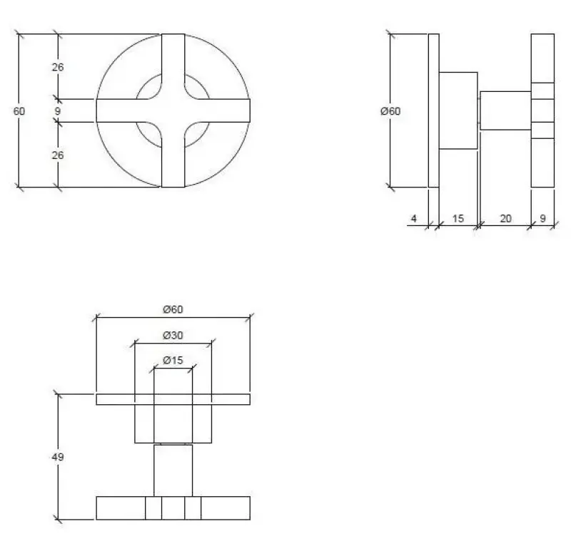Waterevolution Cruz inbouw 3-weg omsteller mat zwart 1208916842