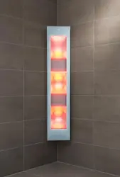 Sunshower Combi Zwart opbouw full body infrarood en UV-lampen 29x22.8x144cm 80062