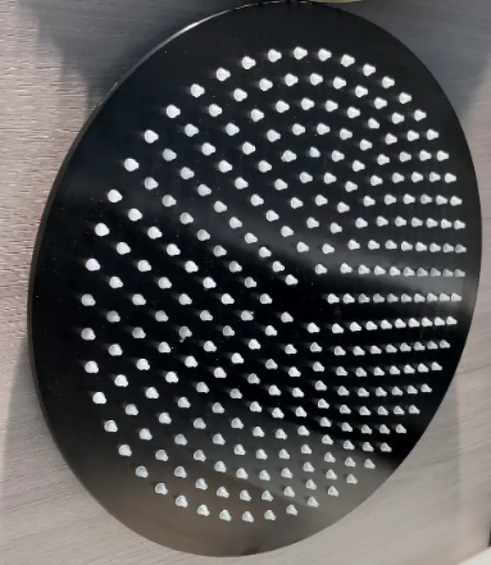 OUTLET Rubio Inox regendouche 300mm volledig RVS in PVD kleur Gun Metal 1208920701 Laatste Product