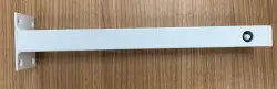 Metalen ophangbeugel wit met stelschroef lengte 36cm tbv wastafels en of wastafelbladen 1208920706
